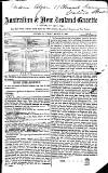Australian and New Zealand Gazette Saturday 25 March 1865 Page 1