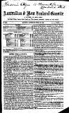 Australian and New Zealand Gazette Saturday 29 April 1865 Page 1