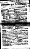 Australian and New Zealand Gazette Saturday 02 February 1867 Page 1