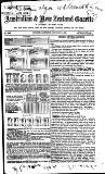 Australian and New Zealand Gazette Saturday 09 January 1869 Page 1