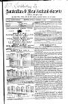 Australian and New Zealand Gazette Saturday 13 January 1872 Page 1