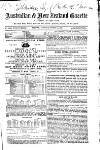 Australian and New Zealand Gazette Saturday 23 March 1872 Page 1