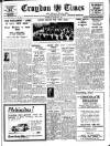 Croydon Times Wednesday 23 January 1935 Page 1