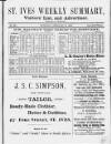 St. Ives Weekly Summary Saturday 15 February 1890 Page 1