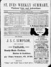 St. Ives Weekly Summary Saturday 19 April 1890 Page 1