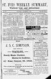 St. Ives Weekly Summary Saturday 07 November 1891 Page 1