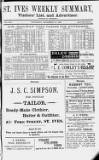 St. Ives Weekly Summary Saturday 14 November 1891 Page 1