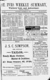 St. Ives Weekly Summary Saturday 21 November 1891 Page 1