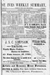 St. Ives Weekly Summary Saturday 20 May 1893 Page 1