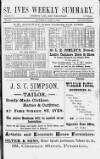 St. Ives Weekly Summary Saturday 03 June 1893 Page 1