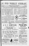 St. Ives Weekly Summary Saturday 20 January 1894 Page 1