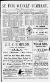 St. Ives Weekly Summary Saturday 03 February 1894 Page 1