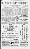 St. Ives Weekly Summary Saturday 19 May 1894 Page 1