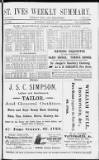 St. Ives Weekly Summary Saturday 23 June 1894 Page 1