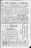 St. Ives Weekly Summary Saturday 28 July 1894 Page 1