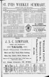 St. Ives Weekly Summary Saturday 24 November 1894 Page 1