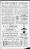St. Ives Weekly Summary Saturday 29 December 1894 Page 1