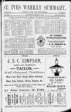 St. Ives Weekly Summary Saturday 09 March 1895 Page 1