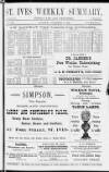 St. Ives Weekly Summary Saturday 09 November 1895 Page 1