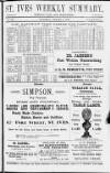 St. Ives Weekly Summary Saturday 04 January 1896 Page 1