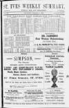 St. Ives Weekly Summary Saturday 11 January 1896 Page 1