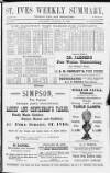 St. Ives Weekly Summary Saturday 18 January 1896 Page 1