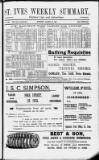 St. Ives Weekly Summary Saturday 18 August 1900 Page 1