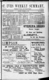 St. Ives Weekly Summary Saturday 22 December 1900 Page 1