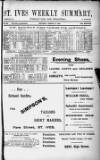 St. Ives Weekly Summary Saturday 13 January 1906 Page 1