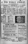 St. Ives Weekly Summary Saturday 02 October 1909 Page 1
