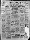 St. Ives Weekly Summary Friday 27 January 1911 Page 1