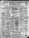 St. Ives Weekly Summary Friday 02 February 1912 Page 1