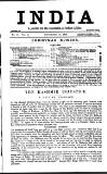 India Friday 19 December 1890 Page 1