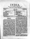 India Tuesday 01 May 1894 Page 1
