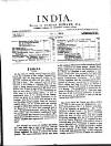 India Sunday 01 July 1894 Page 1