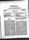 India Saturday 01 September 1894 Page 1