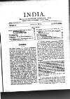 India Monday 01 October 1894 Page 1