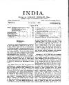 India Saturday 01 December 1894 Page 1