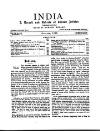 India Thursday 01 October 1896 Page 1