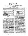India Sunday 01 August 1897 Page 1