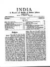 India Monday 01 November 1897 Page 1
