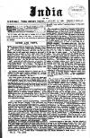 India Friday 12 January 1900 Page 1