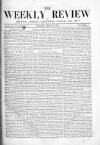 Weekly Review (London) Saturday 24 May 1862 Page 1