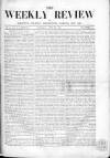 Weekly Review (London) Saturday 26 July 1862 Page 1