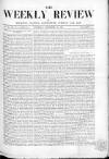 Weekly Review (London) Saturday 22 November 1862 Page 1