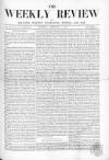 Weekly Review (London) Saturday 07 February 1863 Page 1
