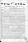 Weekly Review (London) Saturday 21 February 1863 Page 1