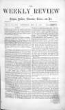 Weekly Review (London) Saturday 23 May 1863 Page 1