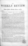 Weekly Review (London) Saturday 13 June 1863 Page 1