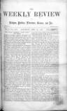 Weekly Review (London) Saturday 26 September 1863 Page 1
